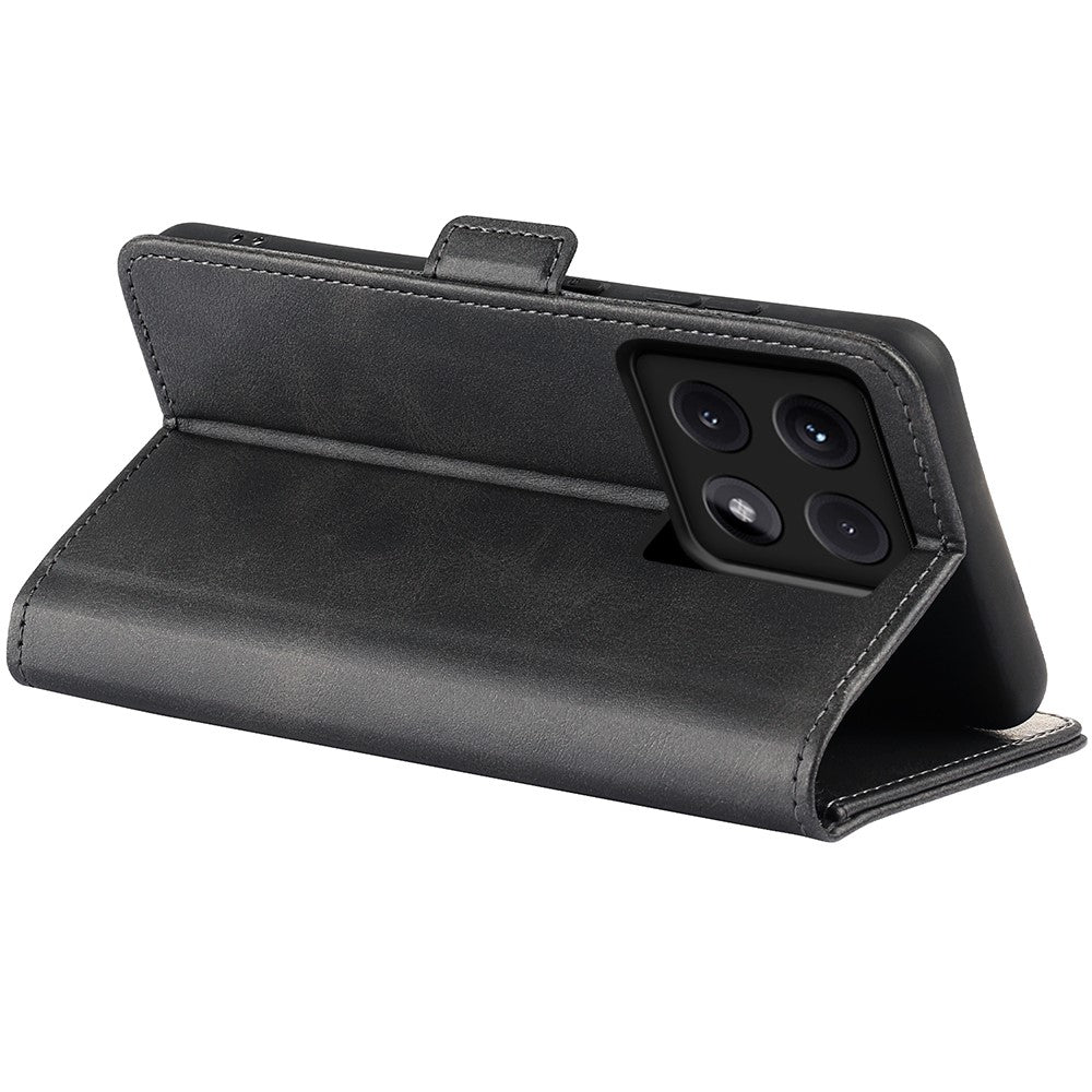 For Xiaomi 14T Pro Stand Case Calf Texture Leather Wallet Phone Cover