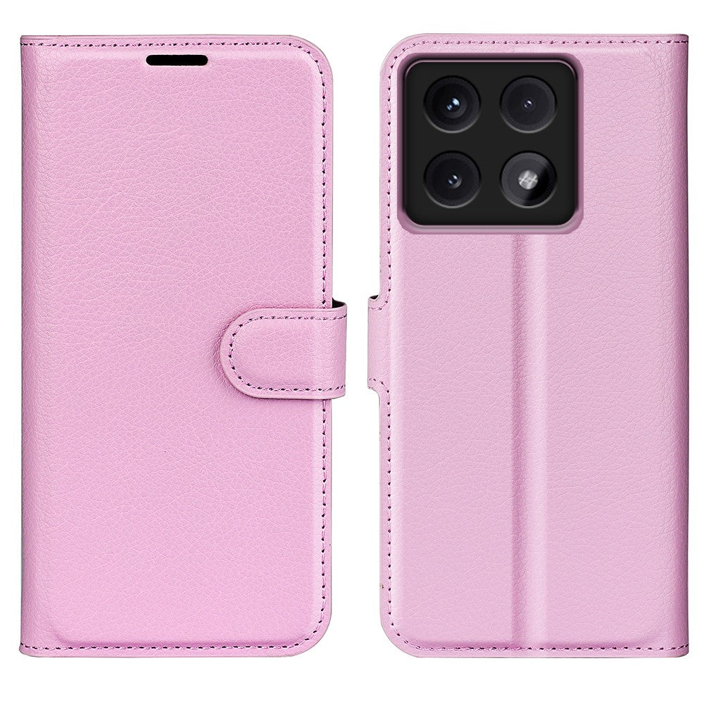 Xiaomi 14T Pro-skal i litchi-textur, stötsäkert läder, plånboksfodral