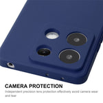 ENKAY HAT PRINCE För Xiaomi Redmi Note 13 Pro 5G / Poco X6 5G Skal Rak Kant Flytande Silikon mobilskal