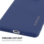 ENKAY HAT PRINCE For Xiaomi Redmi Note 13R Pro 5G Case Straight Edge Liquid Silicone Phone Cover