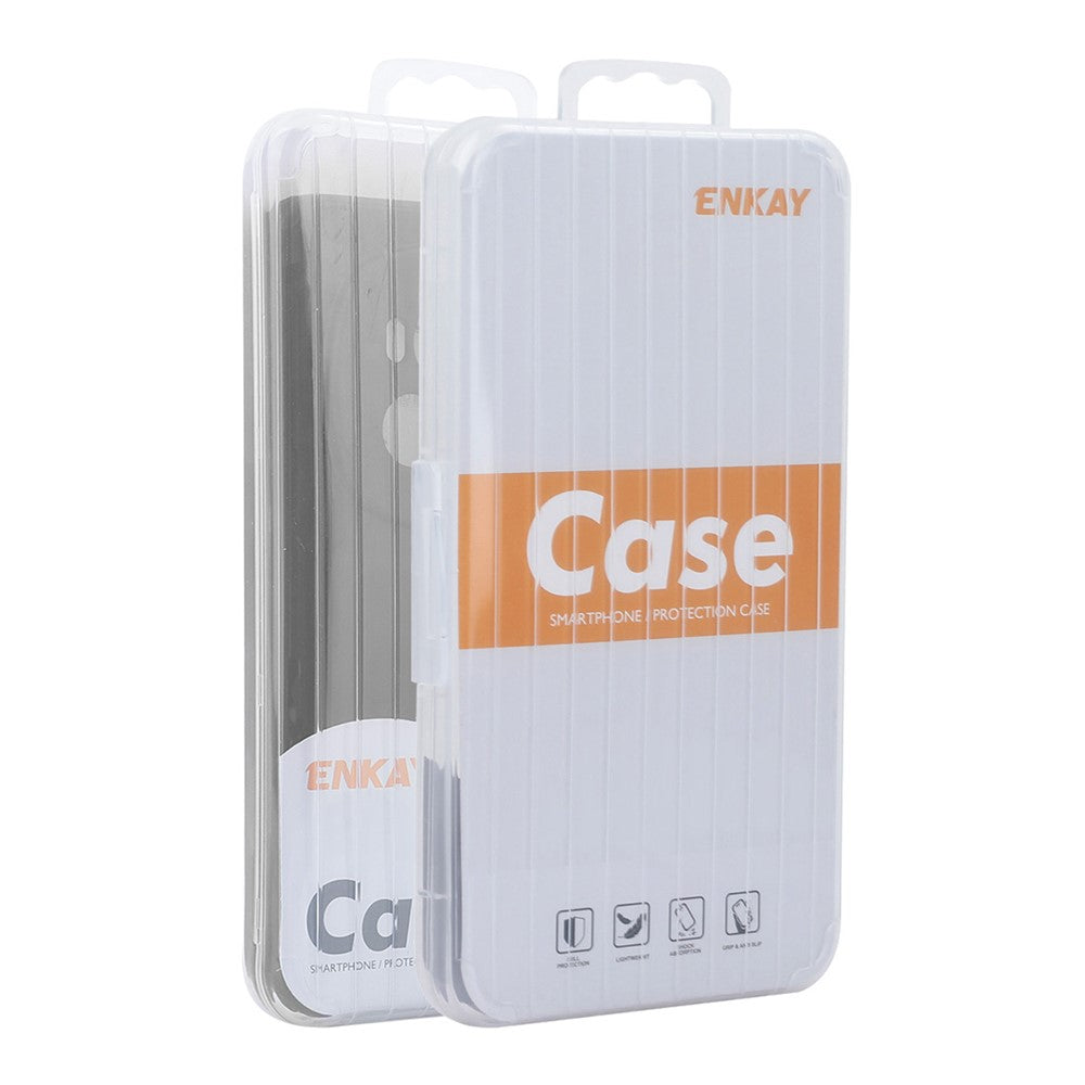 ENKAY HAT PRINCE For Xiaomi Redmi Note 13R Pro 5G Case Straight Edge Liquid Silicone Phone Cover