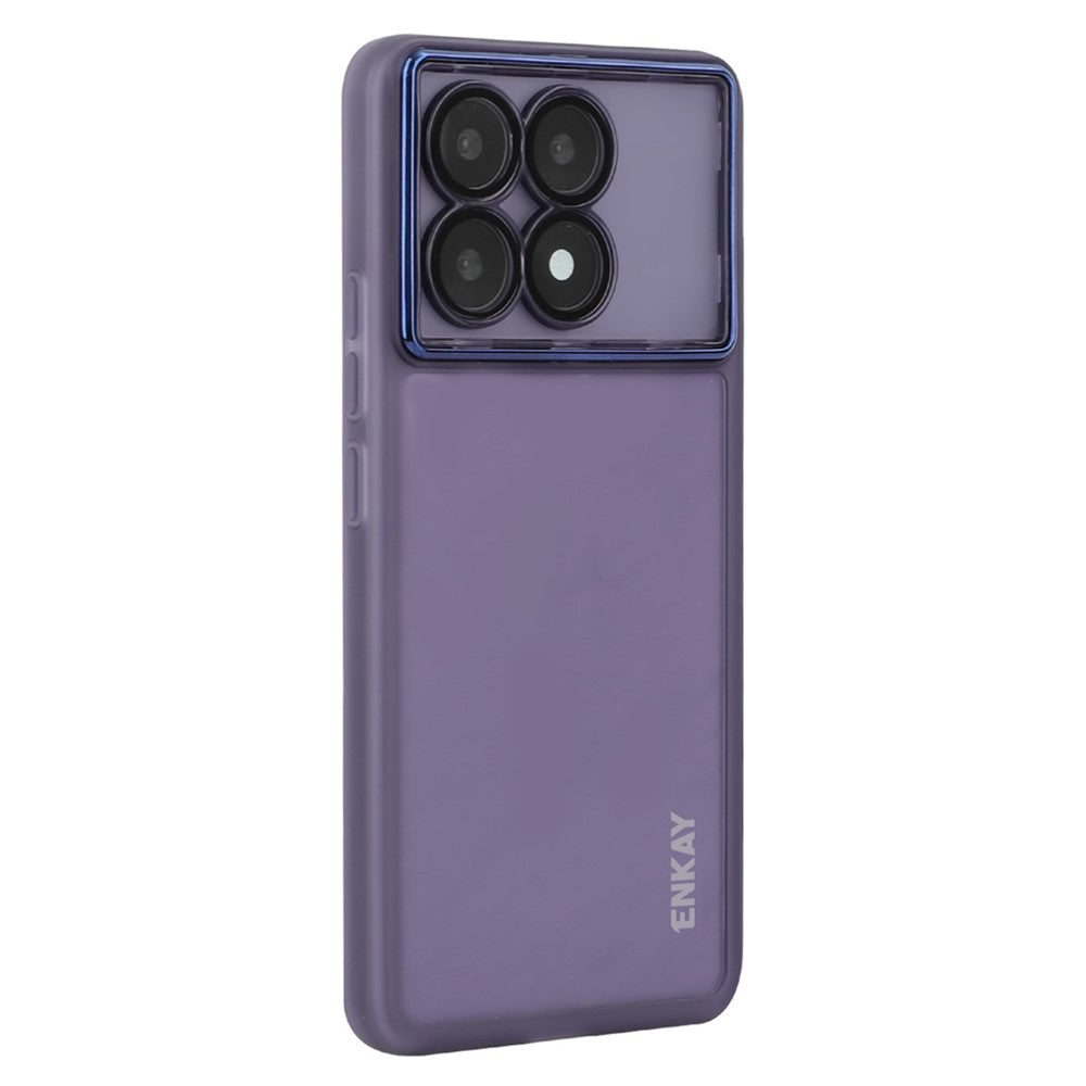 ENKAY HAT PRINCE För Xiaomi Redmi K70 Pro 5G / K70 5G Skal Matt TPU mobilskal med Linsfilm