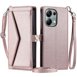 For Xiaomi Poco M6 Pro 4G  /  Redmi Note 13 Pro 4G Leather Case Wallet Stand Phone Cover with Straps