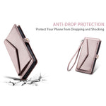 For Xiaomi Poco M6 Pro 4G  /  Redmi Note 13 Pro 4G Leather Case Wallet Stand Phone Cover with Straps