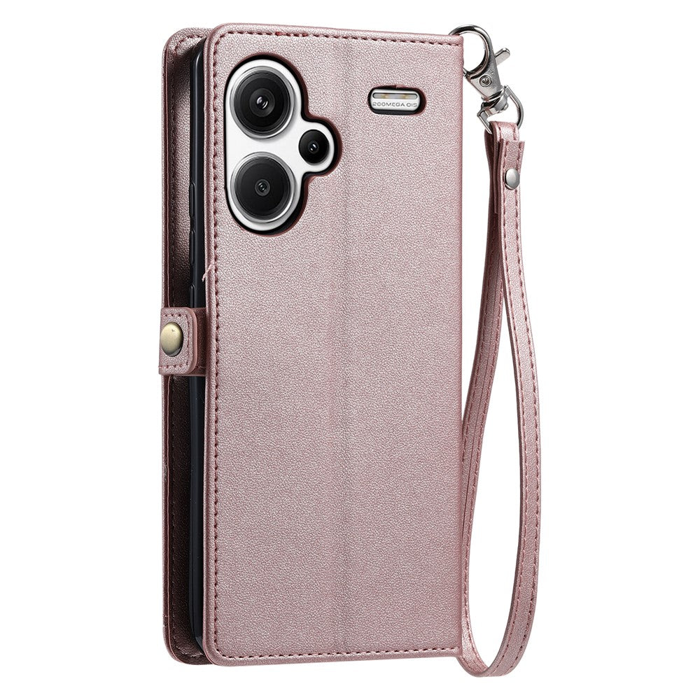 For Xiaomi Redmi Note 13 Pro+ 5G Leather Case Wallet Stand Phone Cover with Straps