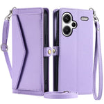 For Xiaomi Redmi Note 13 Pro+ 5G Leather Case Wallet Stand Phone Cover with Straps