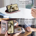 For Samsung Galaxy S24 FE Leather Case with Wrist Strap Wallet Stand Phone Cover