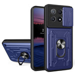 For Xiaomi Redmi K70E 5G  /  Poco X6 Pro 5G Case PC+TPU Kickstand Phone Back Cover with Camera Slider