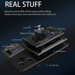 For Xiaomi Redmi Note 13 Pro+ 5G Case PC+TPU Kickstand Phone Back Cover with Camera Slider