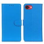 For iPhone 17th / 16th Wallet Case PU Leather Phone Cover Litchi Texture