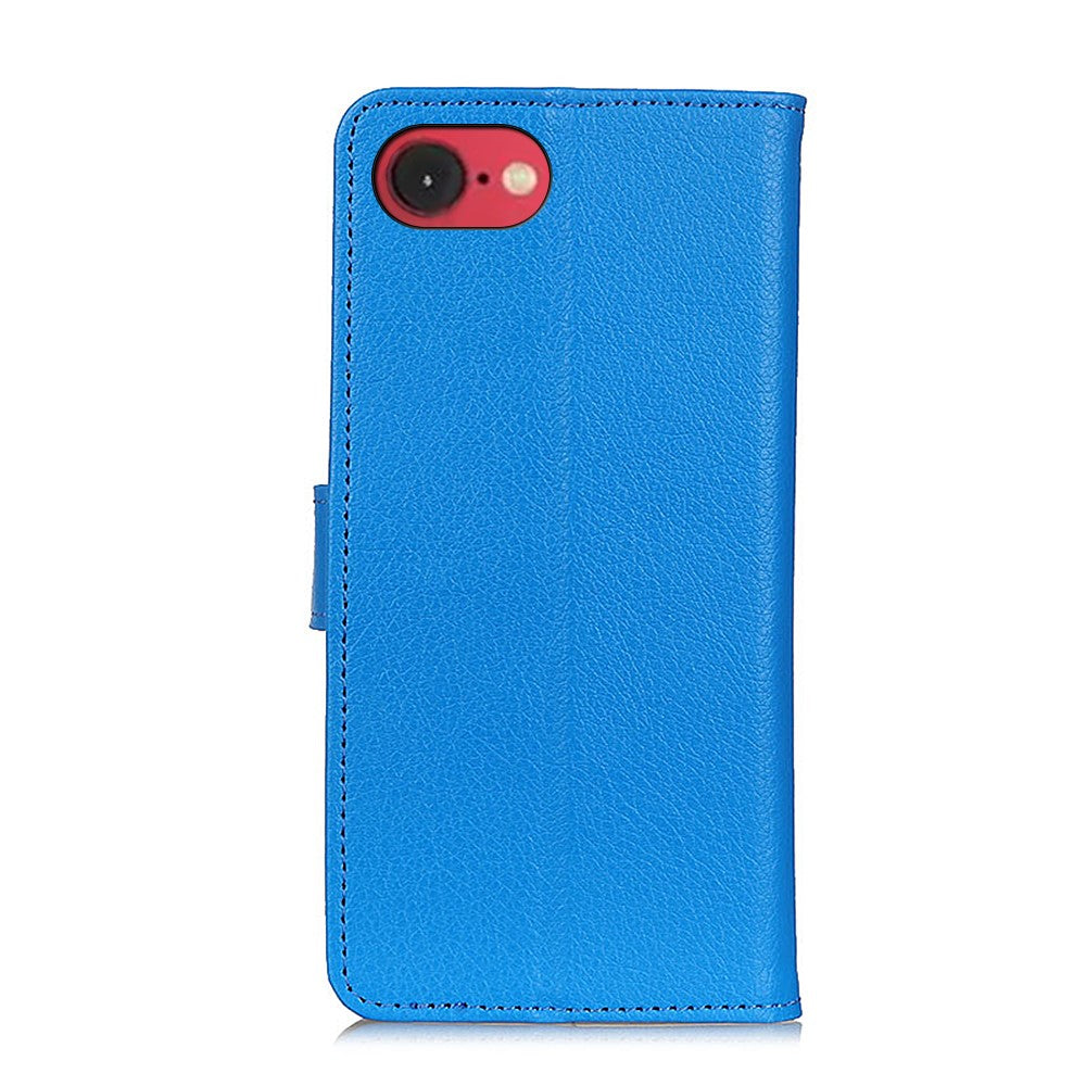 For iPhone 17th / 16th Wallet Case PU Leather Phone Cover Litchi Texture