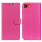 For iPhone 17th / 16th Wallet Case PU Leather Phone Cover Litchi Texture