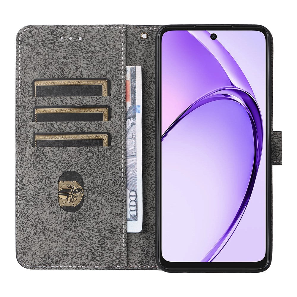 For Oppo A3 4G /  A3 5G / A3x 4G / A3x 5G / A40M 4G / A40 4G / A3i 5G / A60 5G Wallet Case RFID Blocking PU Leather Cover Stand View