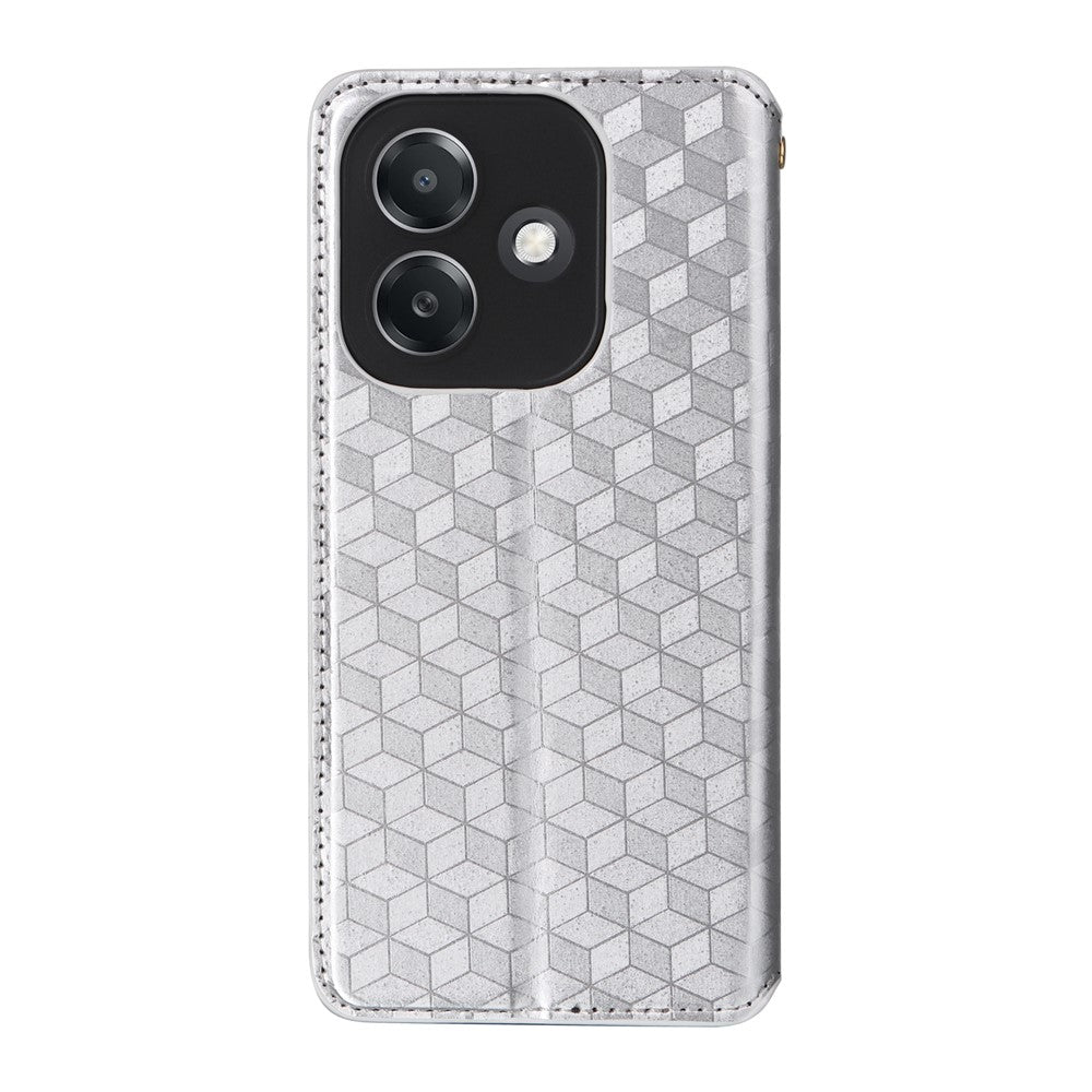 For Oppo A3 4G /  A3 5G / A3x 4G / A3x 5G / A40M 4G / A40 4G / A3i 5G / A60 5G Wallet Case Rhombus Imprinted Leather Phone Cover