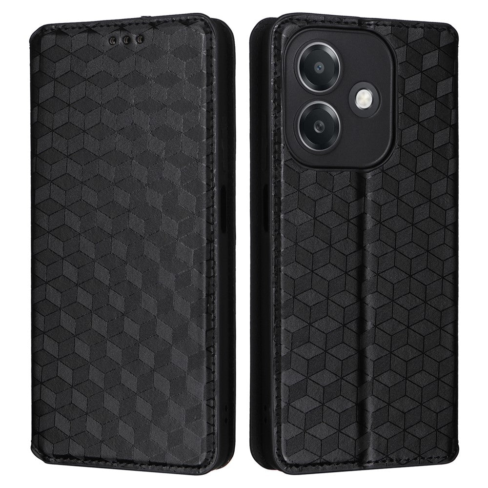 For Oppo A3 4G /  A3 5G / A3x 4G / A3x 5G / A40M 4G / A40 4G / A3i 5G / A60 5G Wallet Case Rhombus Imprinted Leather Phone Cover
