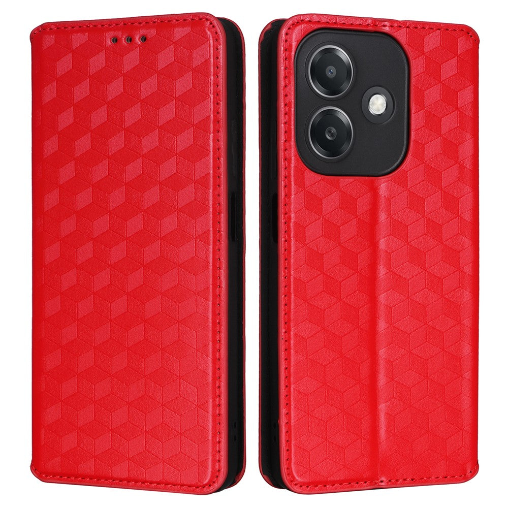 For Oppo A3 4G /  A3 5G / A3x 4G / A3x 5G / A40M 4G / A40 4G / A3i 5G / A60 5G Wallet Case Rhombus Imprinted Leather Phone Cover