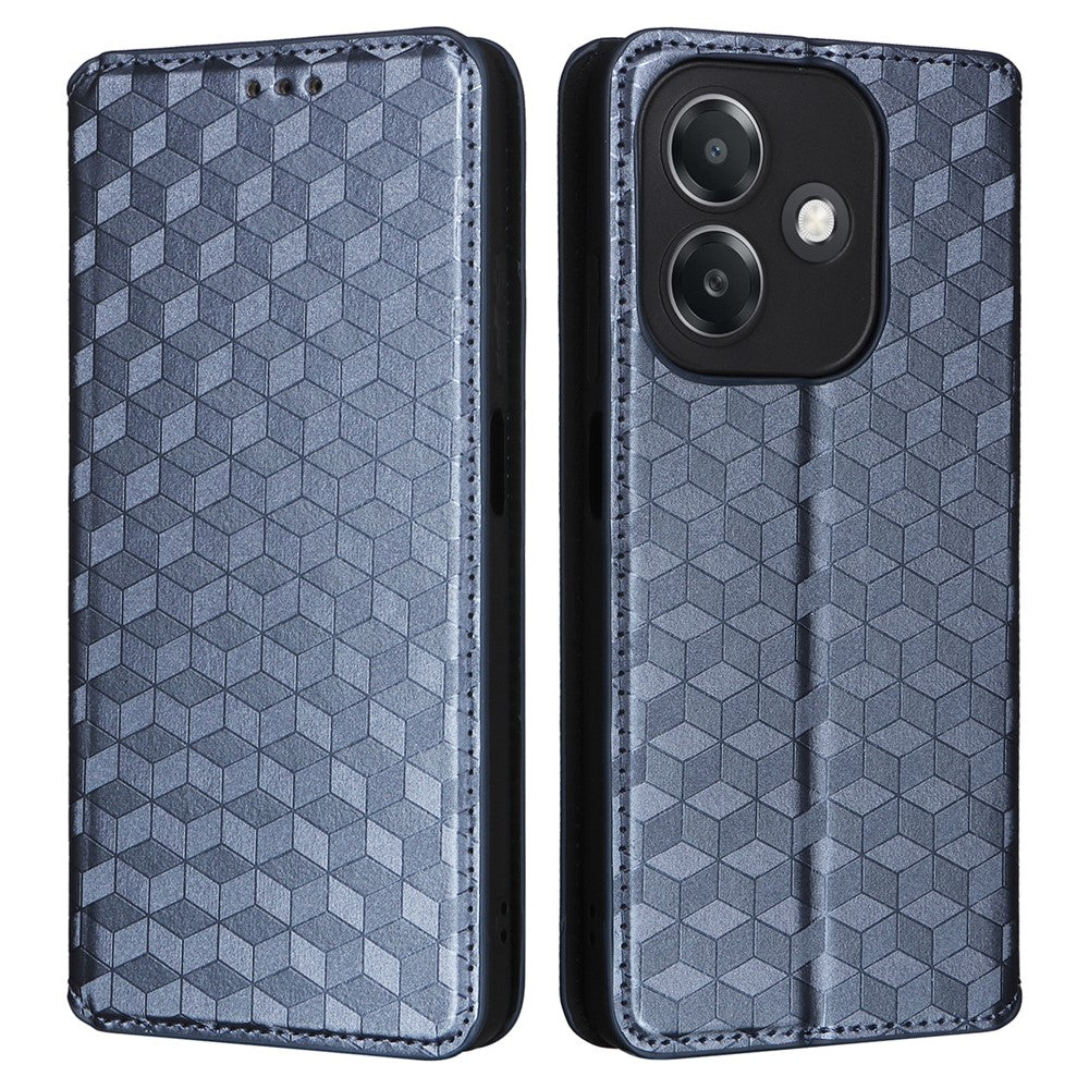 For Oppo A3 4G /  A3 5G / A3x 4G / A3x 5G / A40M 4G / A40 4G / A3i 5G / A60 5G Wallet Case Rhombus Imprinted Leather Phone Cover