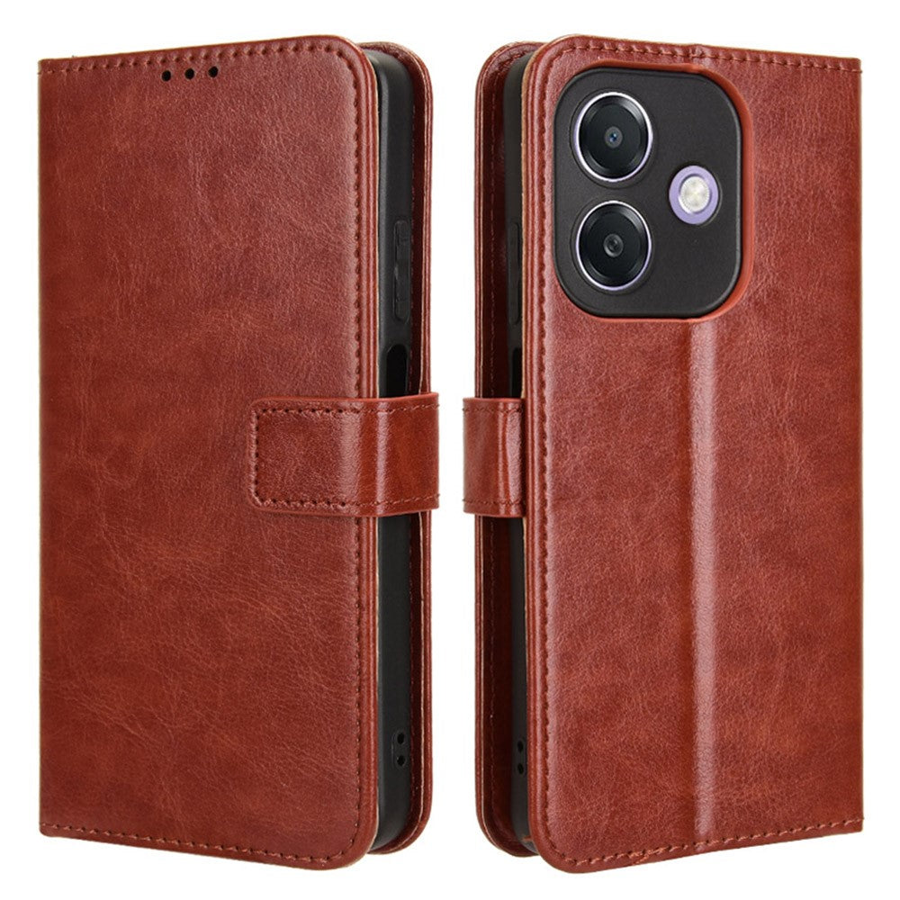 For Oppo A3 4G /  A3 5G / A3x 4G / A3x 5G / A40M 4G / A40 4G / A3i 5G / A60 5G Case Crazy Horse Texture PU Leather Phone Wallet Cover