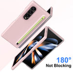 For Samsung Galaxy Z Fold4 5G Case Hard PC Phone Cover with Stylus