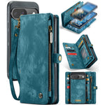 For Google Pixel 9 / Pixel 9 Pro Phone Cases CASEME 008 Leather Cover with Detachable Wallet and Strap