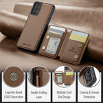 JEEHOOD J05 Til Samsung Galaxy A13 4G Etui Læder Mobilcover med Aftagelig Magnetisk Kortpung