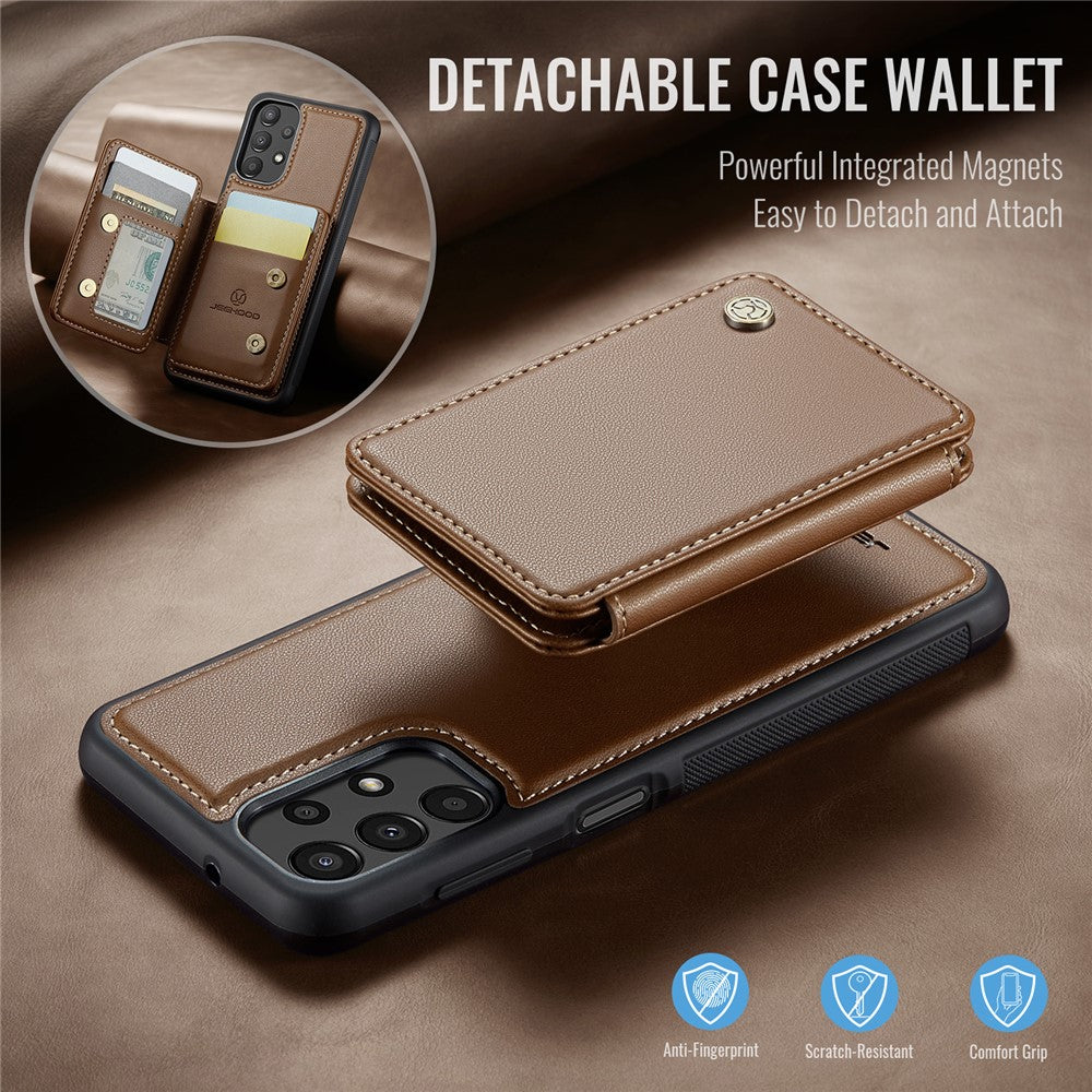 JEEHOOD J05 Til Samsung Galaxy A13 4G Etui Læder Mobilcover med Aftagelig Magnetisk Kortpung