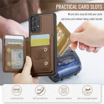 JEEHOOD J05 Til Samsung Galaxy A13 4G Etui Læder Mobilcover med Aftagelig Magnetisk Kortpung