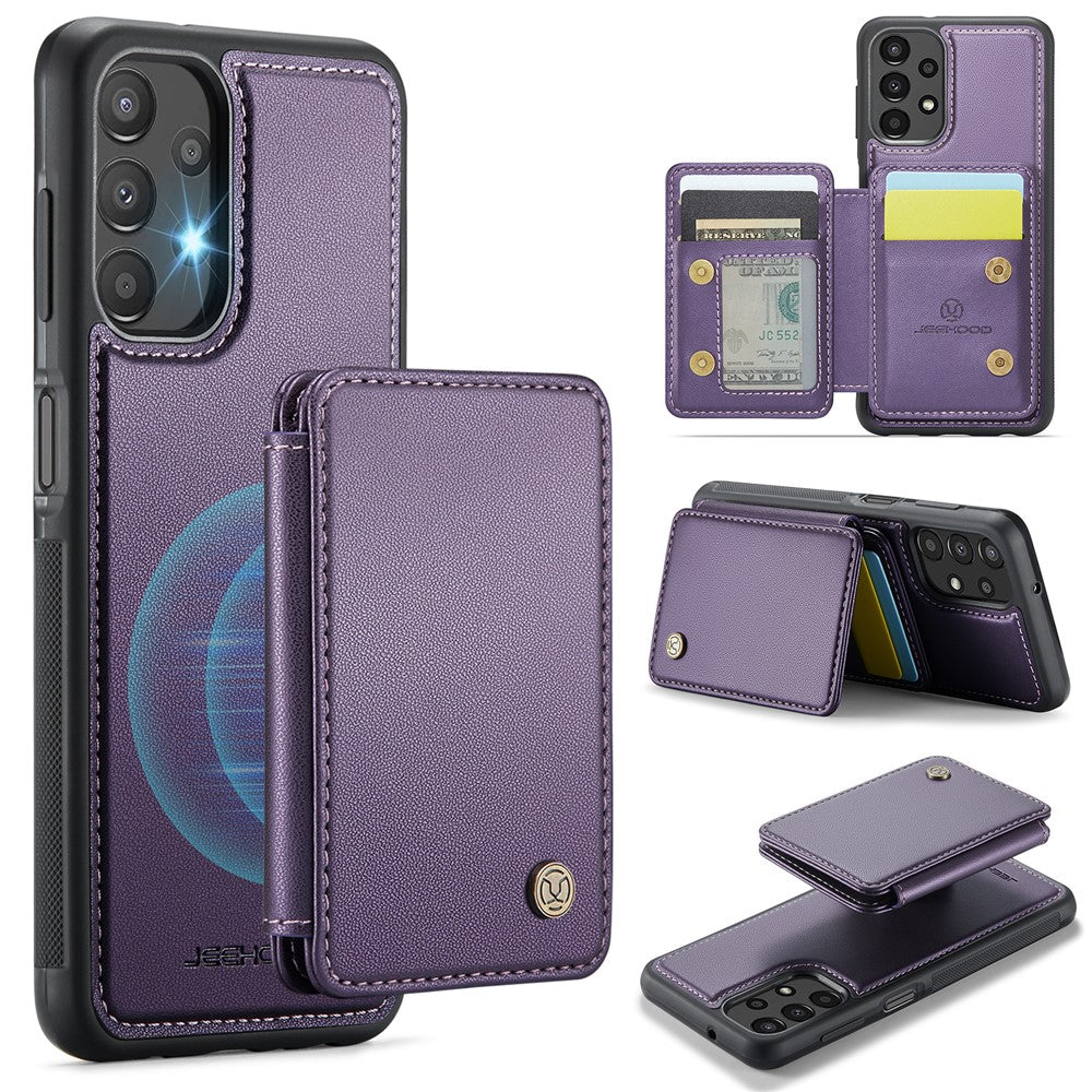 JEEHOOD J05 Til Samsung Galaxy A13 4G Etui Læder Mobilcover med Aftagelig Magnetisk Kortpung