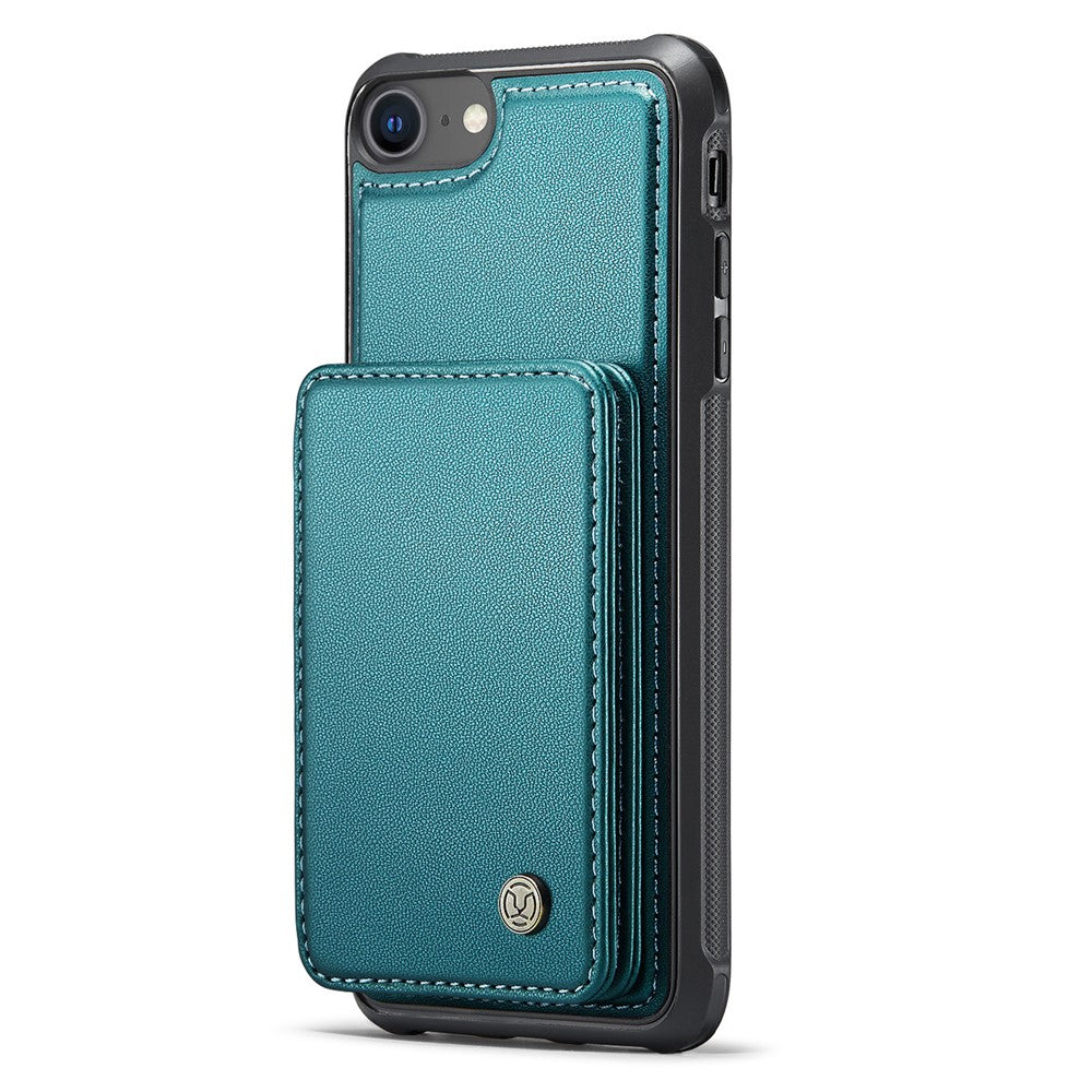 JEEHOOD J05 til iPhone SE (2022) / SE (2020) / 8 / 7 / 6s / 6 cover læder mobilcover med aftagelig magnetisk korttaske