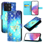 For Xiaomi 14T Leather Case Pattern Printing Wallet Stand Mobile Cover with Strap
