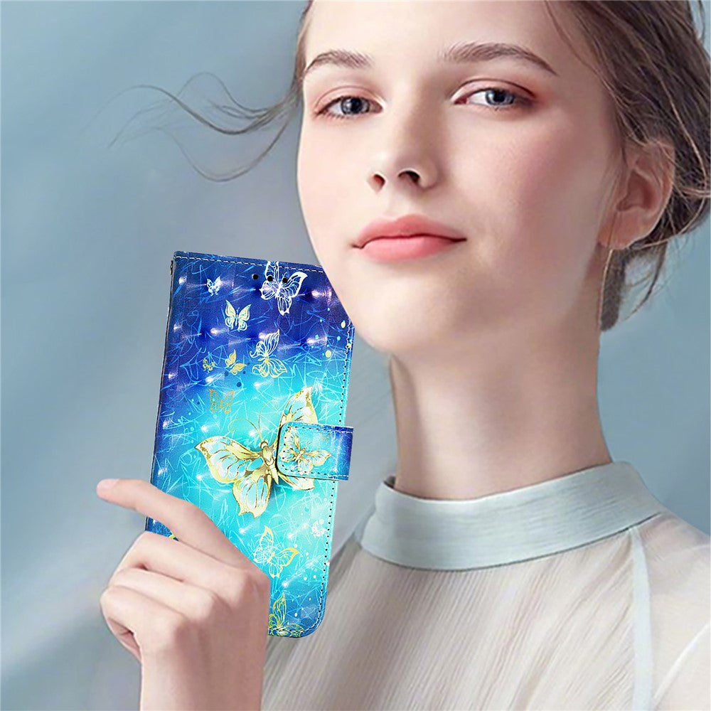 OnePlus Nord CE4 Lite 5G Läderfodral Mönstertryck Plånboksfodral Mobilskal med Rem