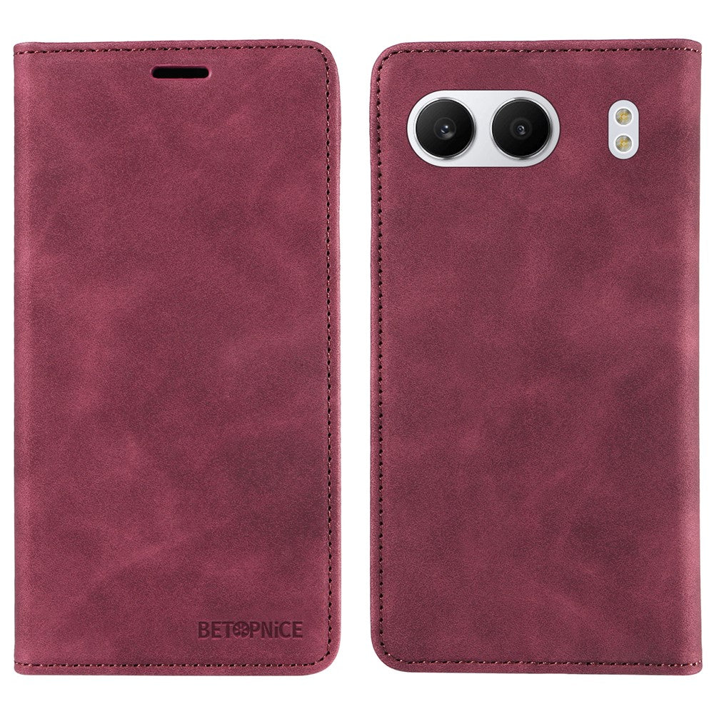 BETOPNICE 003 För OnePlus Nord 4 Plånboksfodral i läder med stativ