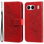 For OnePlus Nord 4 Case Floral Pattern PU Leather Wallet Stand Phone Cover