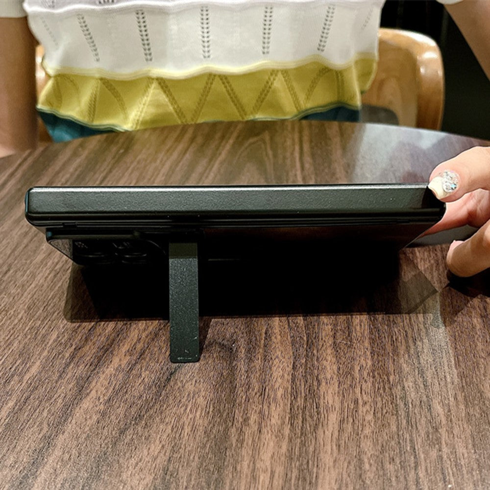 Xiaomi Mix Fold 4 5G-skal i läder + PC-stativ, mobilskal