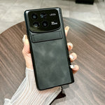 Xiaomi Mix Fold 4 5G-skal i läder + PC-stativ, mobilskal
