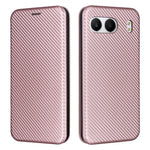 For OnePlus Nord 4 Case Carbon Fiber Texture Drop-Proof PU Leather Phone Cover