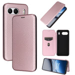 For OnePlus Nord 4 Case Carbon Fiber Texture Drop-Proof PU Leather Phone Cover