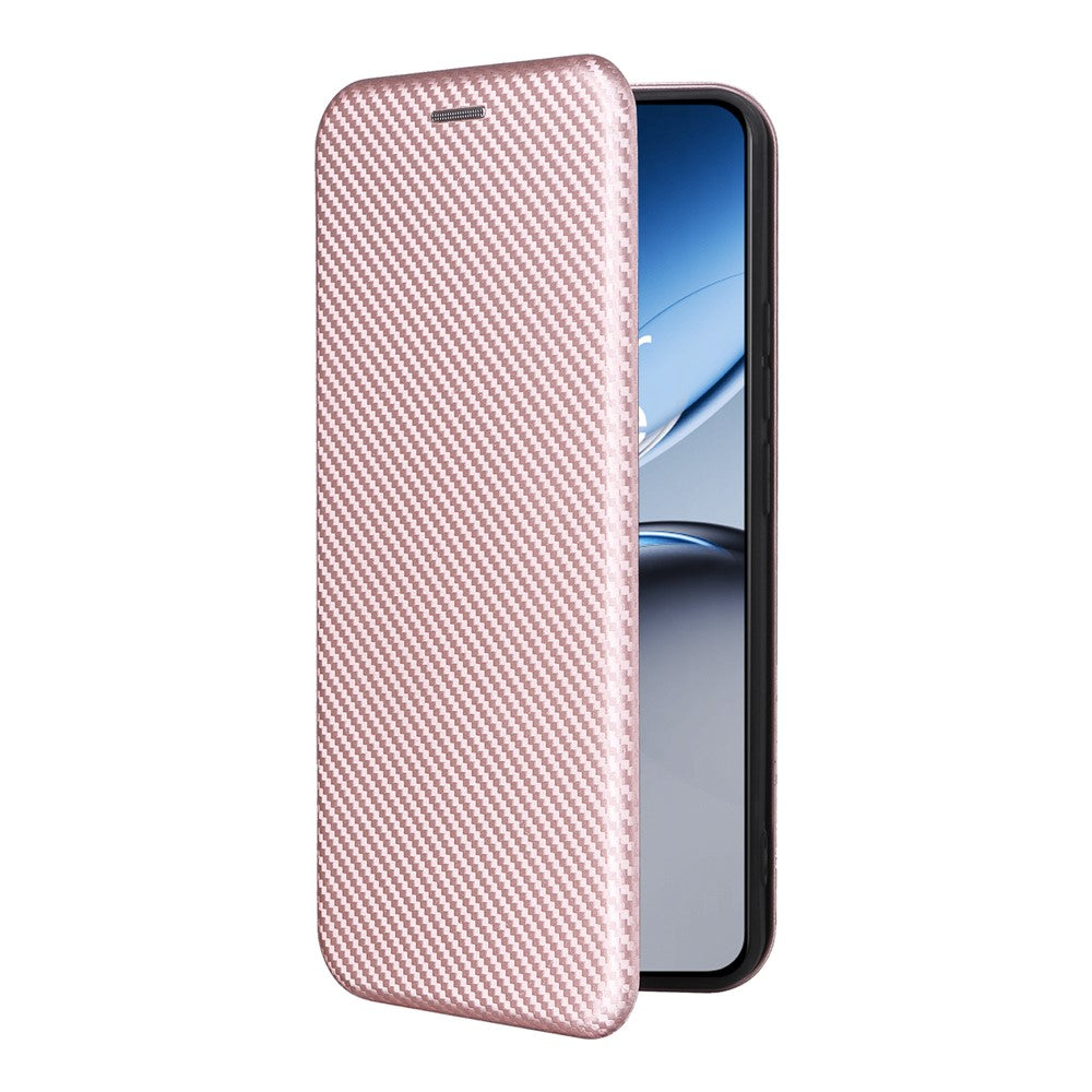 For OnePlus Nord 4 Case Carbon Fiber Texture Drop-Proof PU Leather Phone Cover