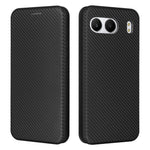 For OnePlus Nord 4 Case Carbon Fiber Texture Drop-Proof PU Leather Phone Cover