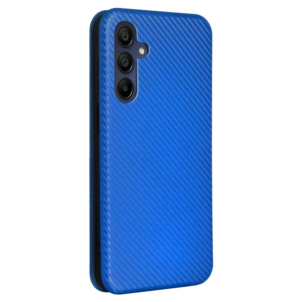 Til Samsung Galaxy A16 5G / A16 4G Cover Carbon Fiber Tekstur Faldsikker PU Læder Telefoncover