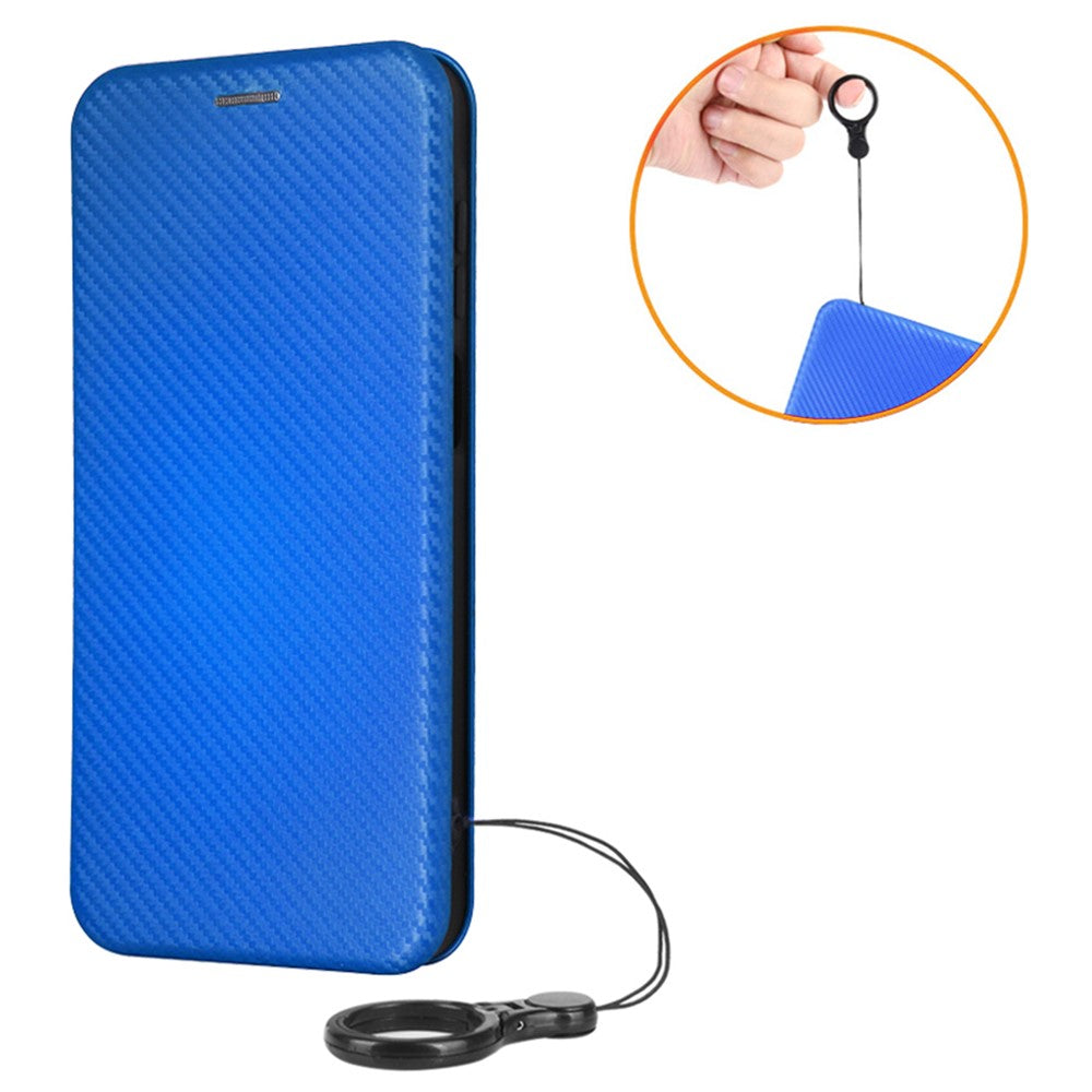 Til Samsung Galaxy A16 5G / A16 4G Cover Carbon Fiber Tekstur Faldsikker PU Læder Telefoncover