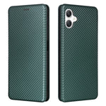 Samsung Galaxy A06 4G-skal i kolfiberstruktur, fallsäkert PU-läder