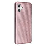 Samsung Galaxy A06 4G-skal i kolfiberstruktur, fallsäkert PU-läder