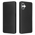 Samsung Galaxy A06 4G-skal i kolfiberstruktur, fallsäkert PU-läder