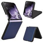For Xiaomi Mix Flip 5G Case Carbon Fiber Texture Shockproof PU+PC Phone Cover