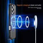 For iPhone 16 Pro Max Case Compatible with MagSafe Ring Holder Kickstand TPU+PC Phone Cover