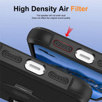 For iPhone 16 Pro Max Case Compatible with MagSafe Ring Holder Kickstand TPU+PC Phone Cover