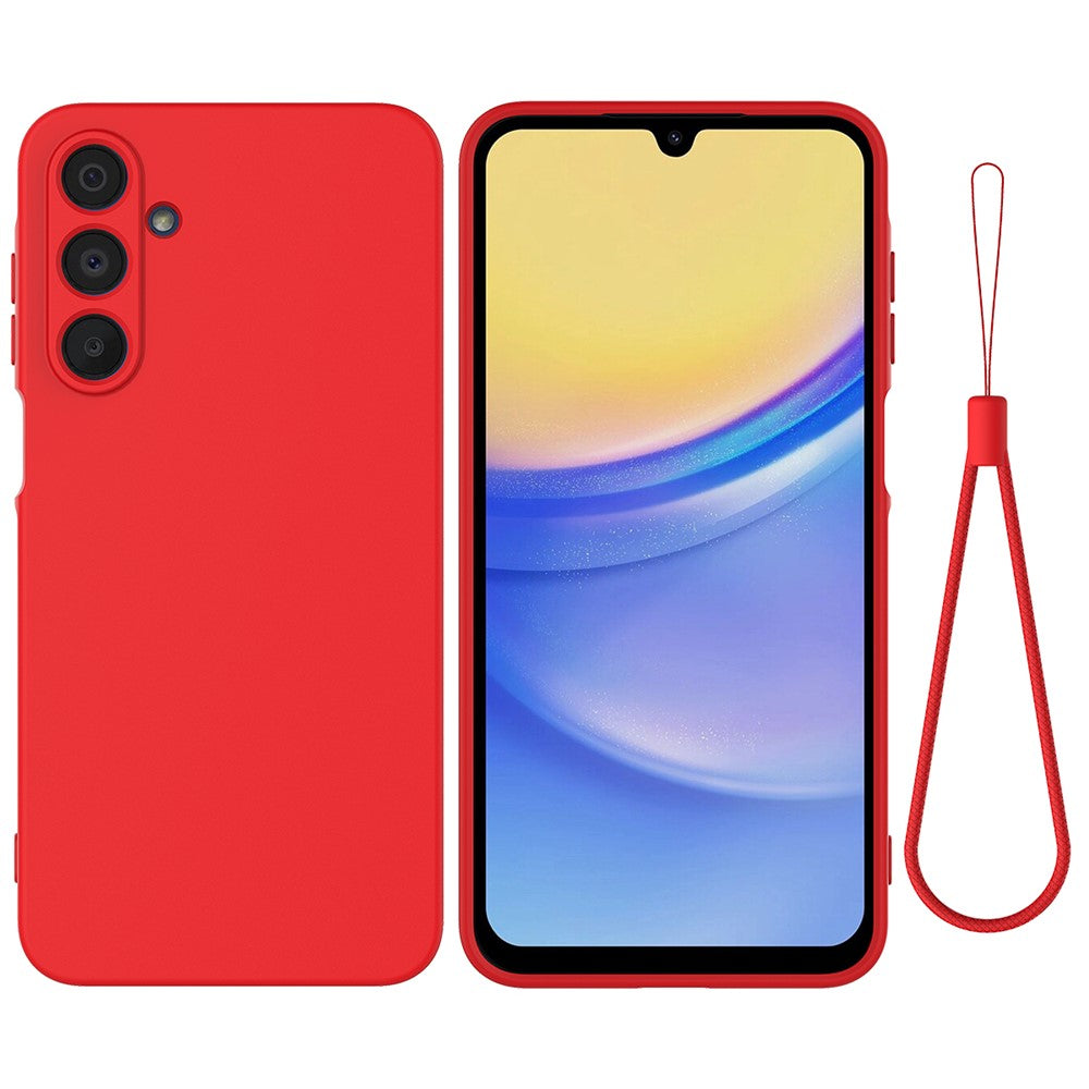 Samsung Galaxy A16 5G / A16 4G Skal Flytande Silikon Reptåligt mobilskal med Handrem