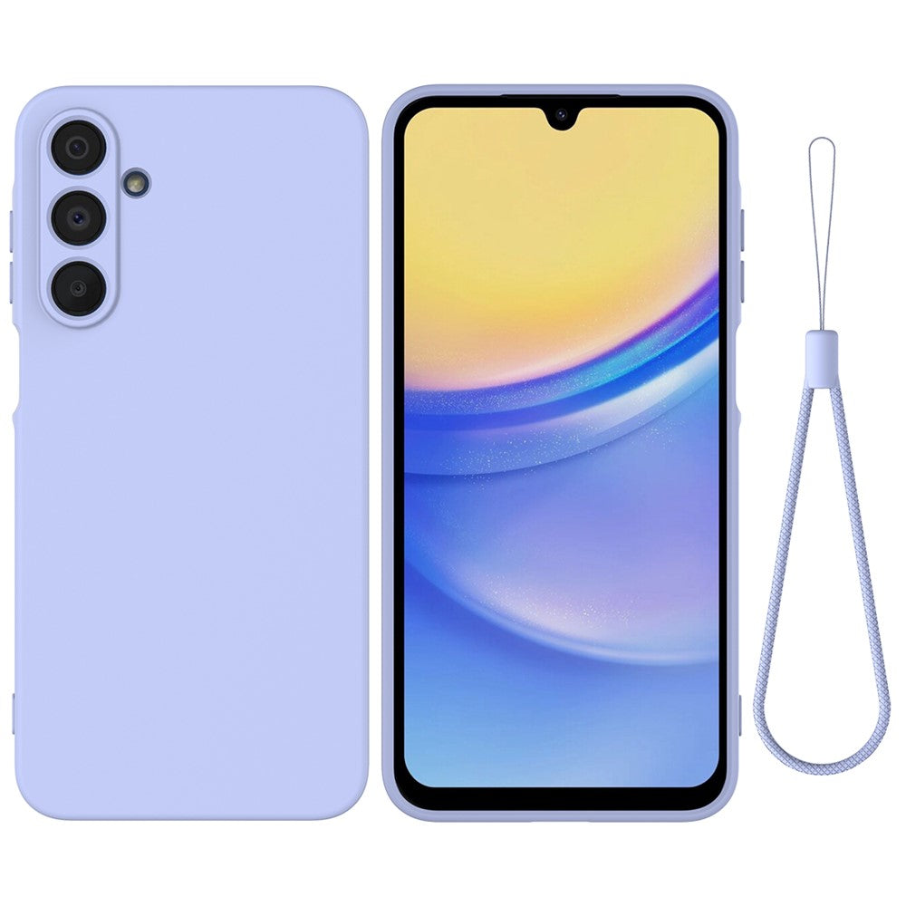 Samsung Galaxy A16 5G / A16 4G Skal Flytande Silikon Reptåligt mobilskal med Handrem