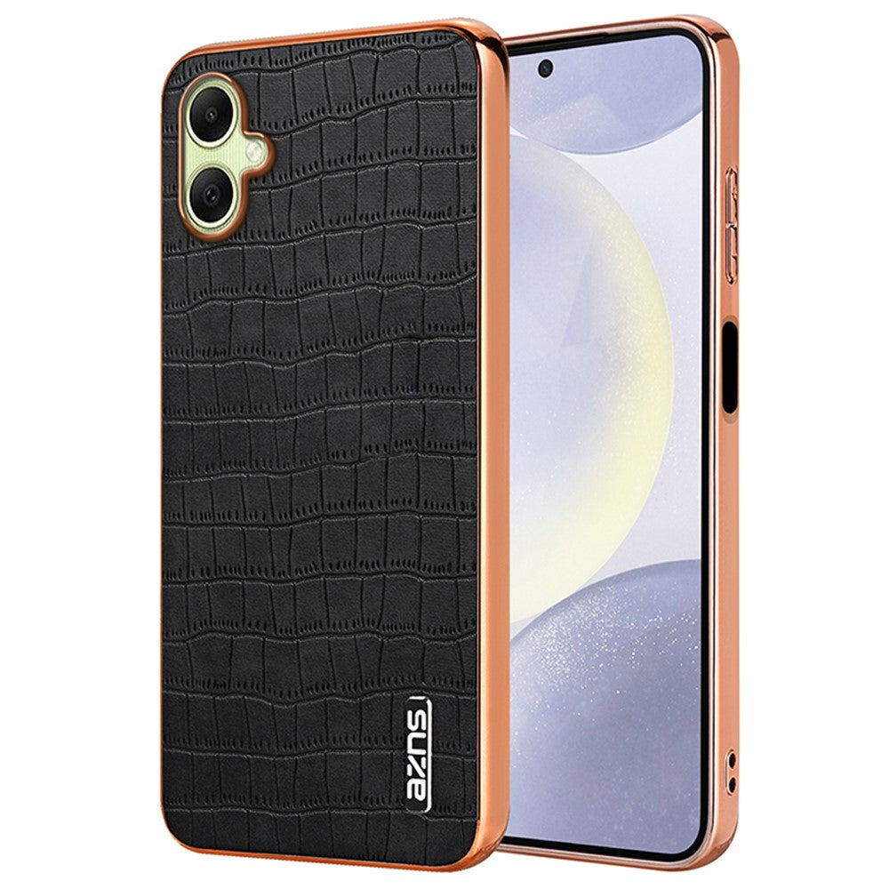 AZNS For Samsung Galaxy A06 4G Case Electroplating Crocodile Texture PU+TPU Phone Cover